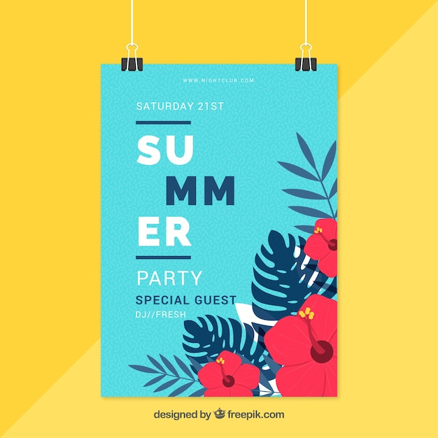 Cartaz de festa de verão