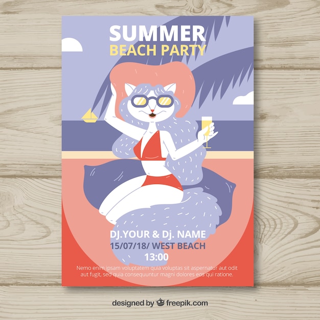 Cartaz de festa de verão