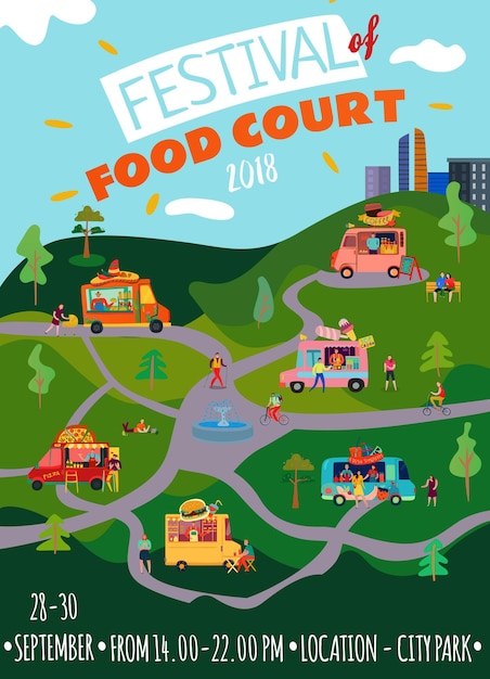 Cartaz de food trucks