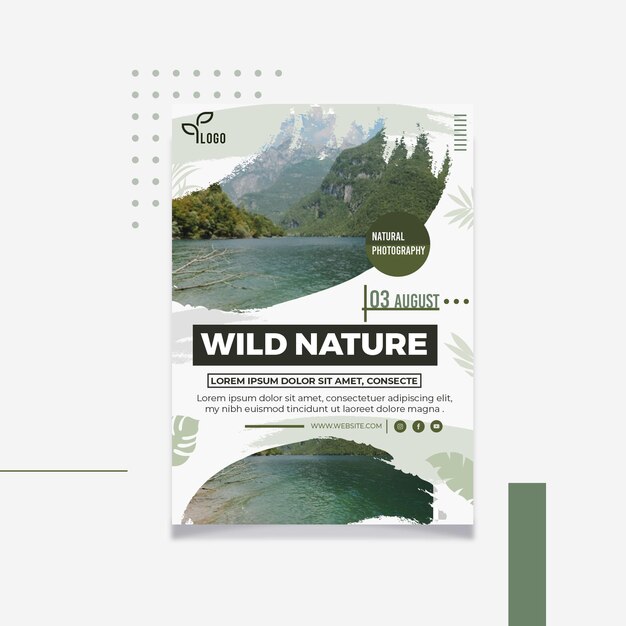 Cartaz de fotografia natural selvagem