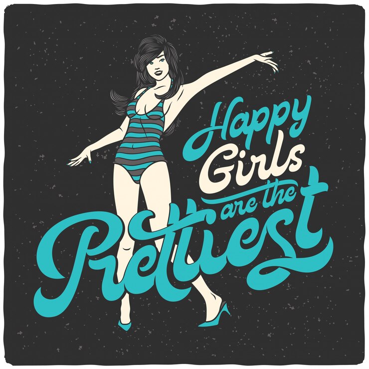 Vetor grátis cartaz de letras com mulher bonita em um maiô