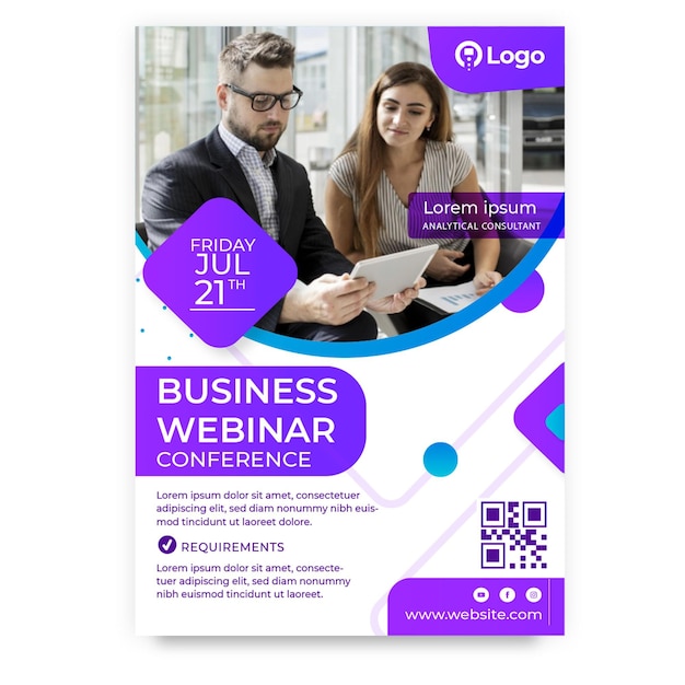 Cartaz de marketing comercial