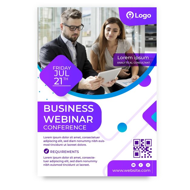 Cartaz de marketing comercial