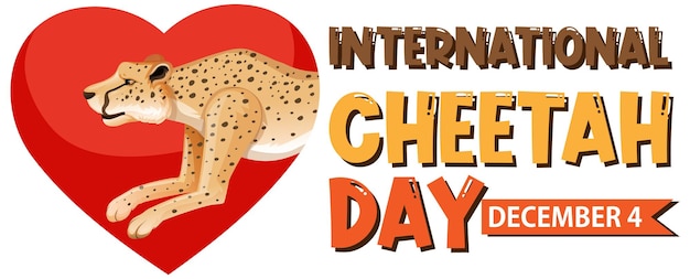 Cartaz do dia internacional da chita ou design de banner