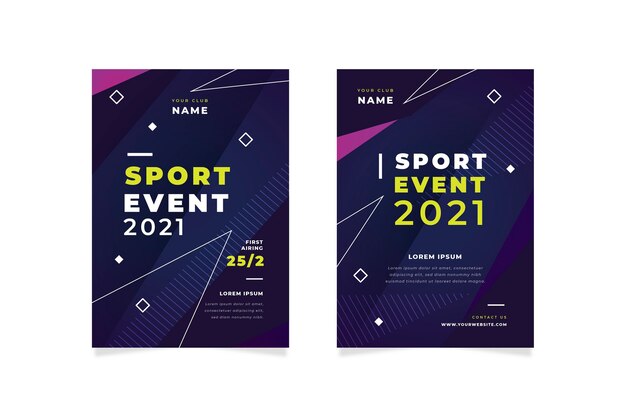 Cartaz do evento esportivo 2021