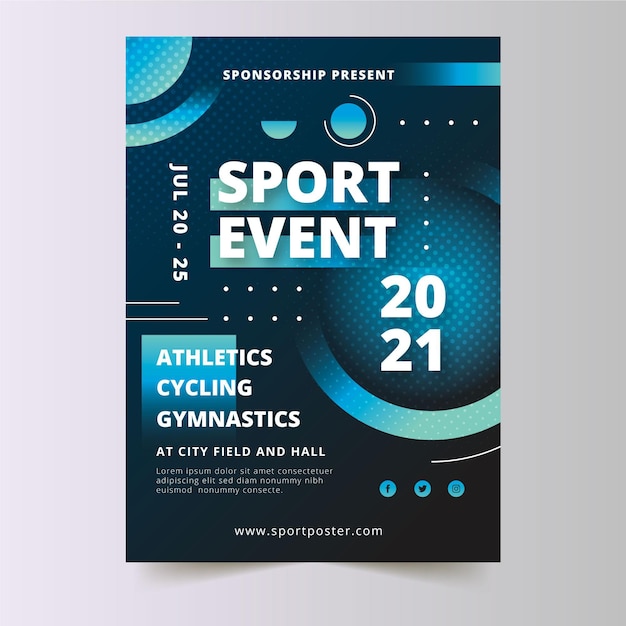 Cartaz do evento esportivo 2021