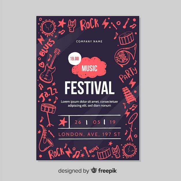 Cartaz do festival de música