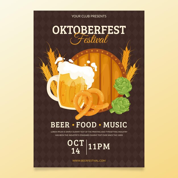 Cartaz festival oktoberfest plana