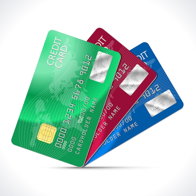 Cartões de crédito isolados