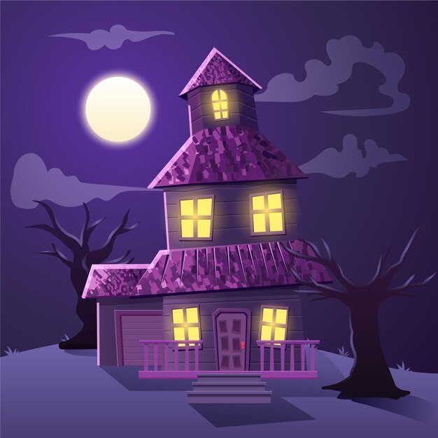 Casa de halloween realista
