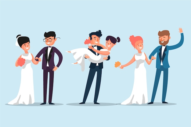Casais casamento