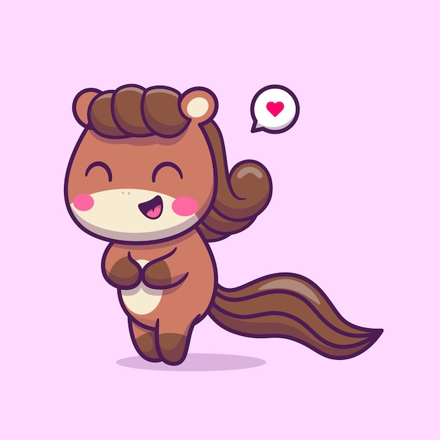 Ilustração em vetor capivara kawaii de desenho animado bonito vetor animal  isolado estilo de desenho animado plano isolado