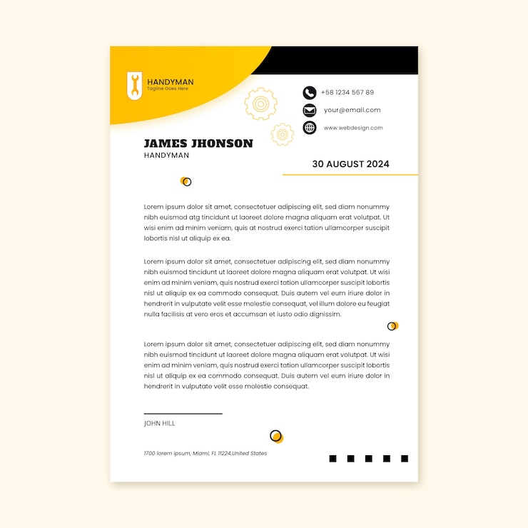 Vetor grátis cédula de trabalho de artesão de design plano 