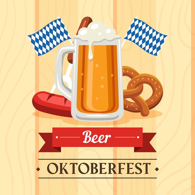 Vetor grátis celebração da oktoberfest