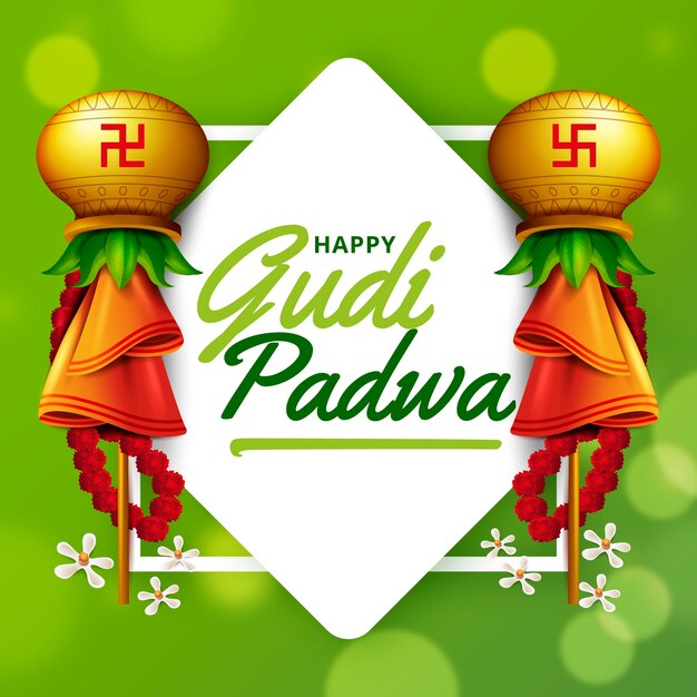 Celebração feliz de gudi padwa