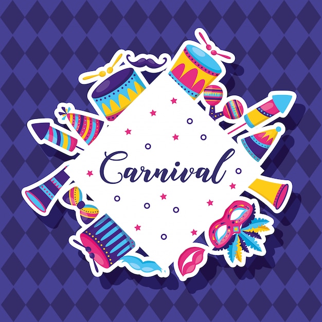 Celebração festiva de carnaval