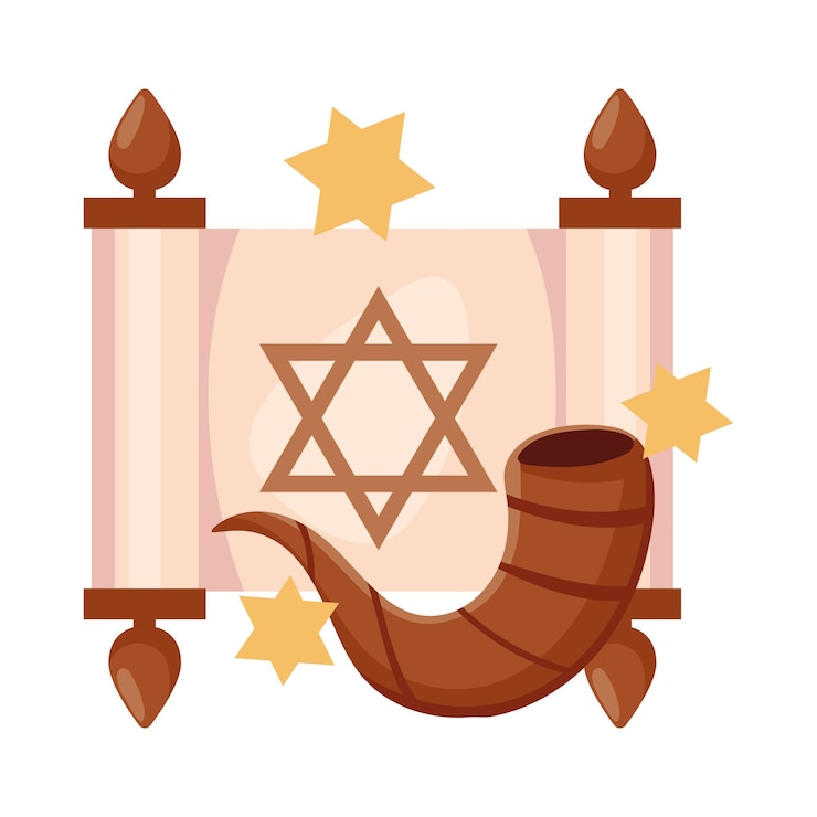 Vetor grátis celebração religiosa de hanukkah