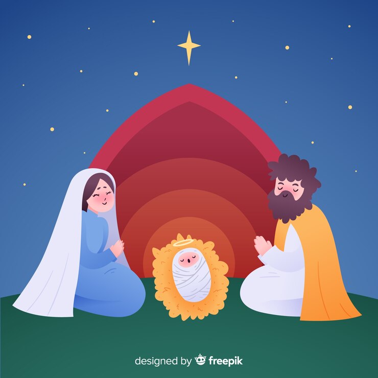 Vetor grátis cena da natividade