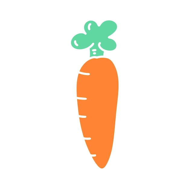 Vetor grátis cenouras, berinjelas, tomates, vegetais cítricos, doodle, conjunto, ilustração, mão desenhada