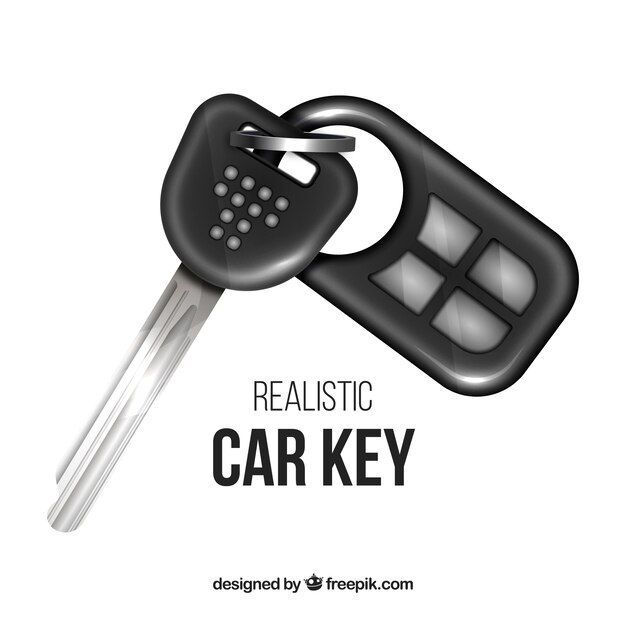 Vetor grátis chave do carro realista