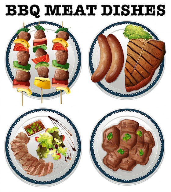 Churrasco carnes diferente nas placas