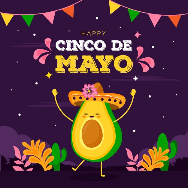 Cinco de maio conceito de celebração