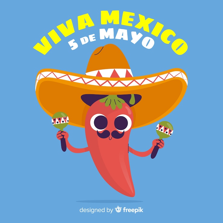 Vetor grátis cinco de maio