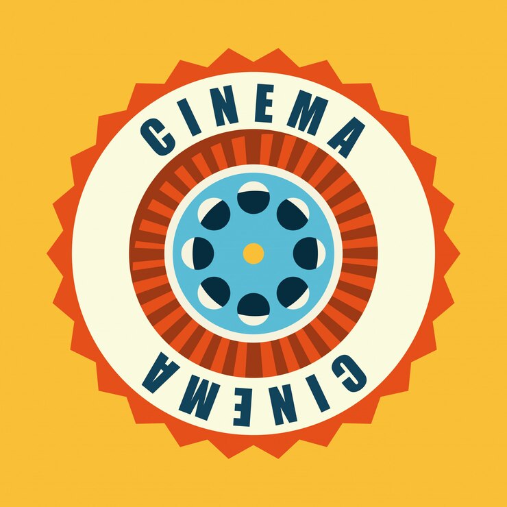 Vetor grátis cinema sobre fundo