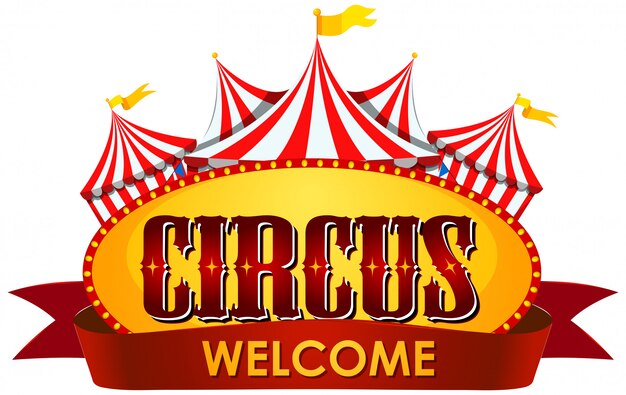 Circo, feira de diversões, modelo de tema de parque de diversões