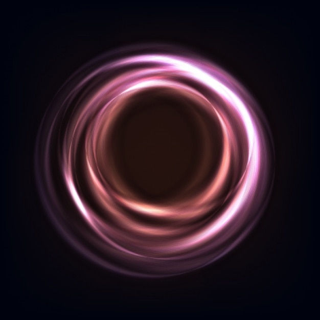 Círculo de energia em um fundo preto