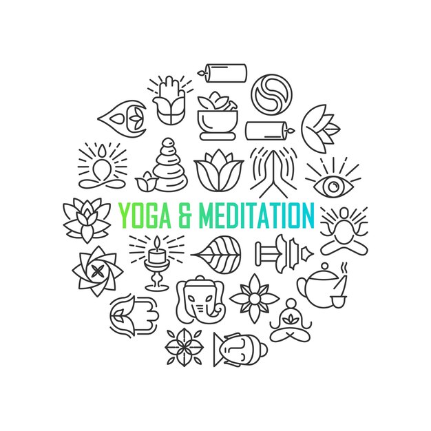Citação de meditação Zen no fundo de textura orgânica
