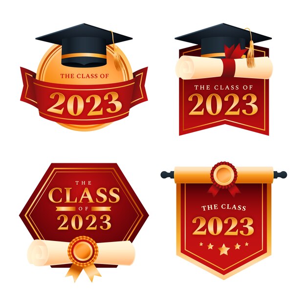 Classe de gradiente da coleção de distintivos de 2023