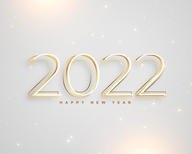 Clean minimal style 2022 feliz ano novo fundo