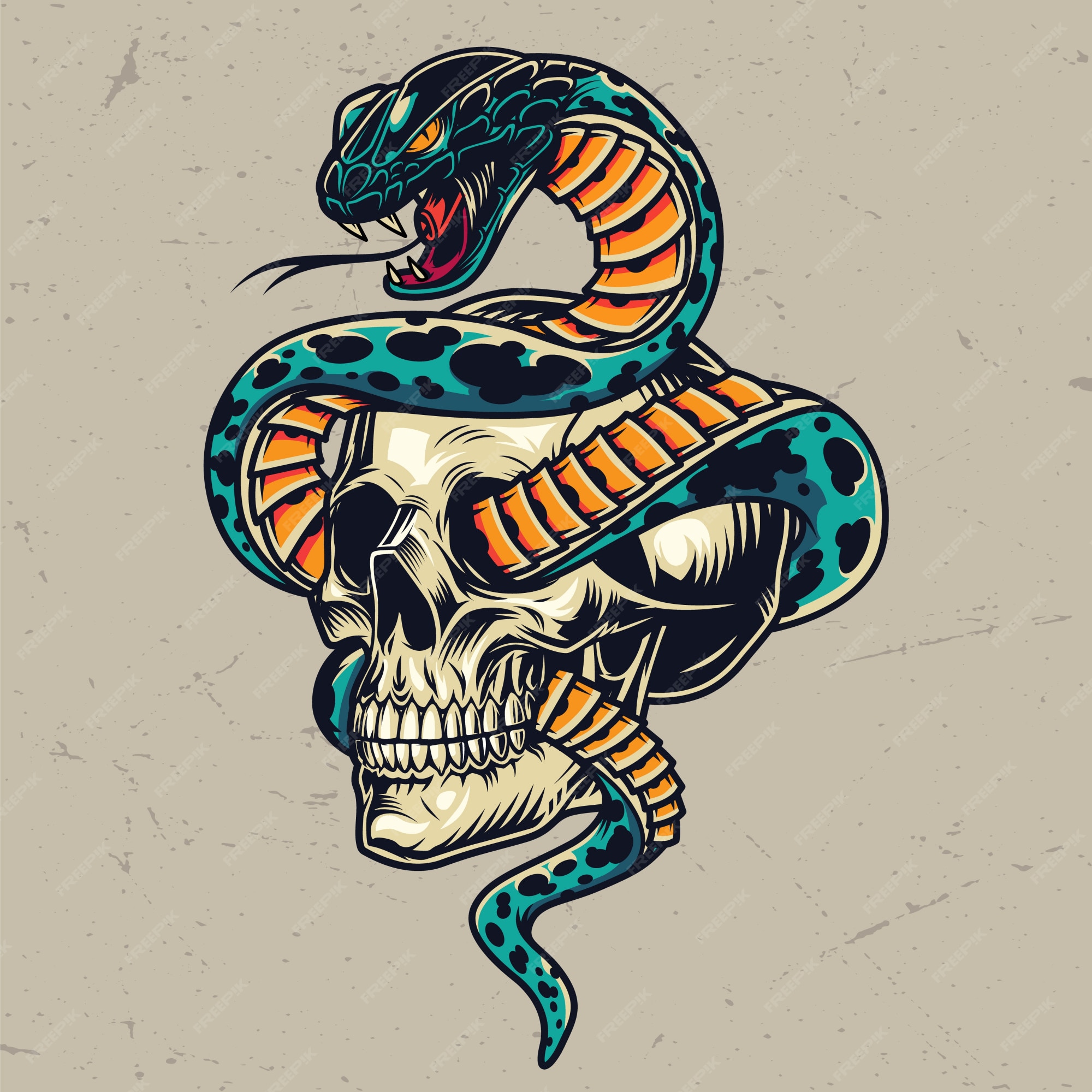 vector mascote cobra caveira - Pesquisa Google