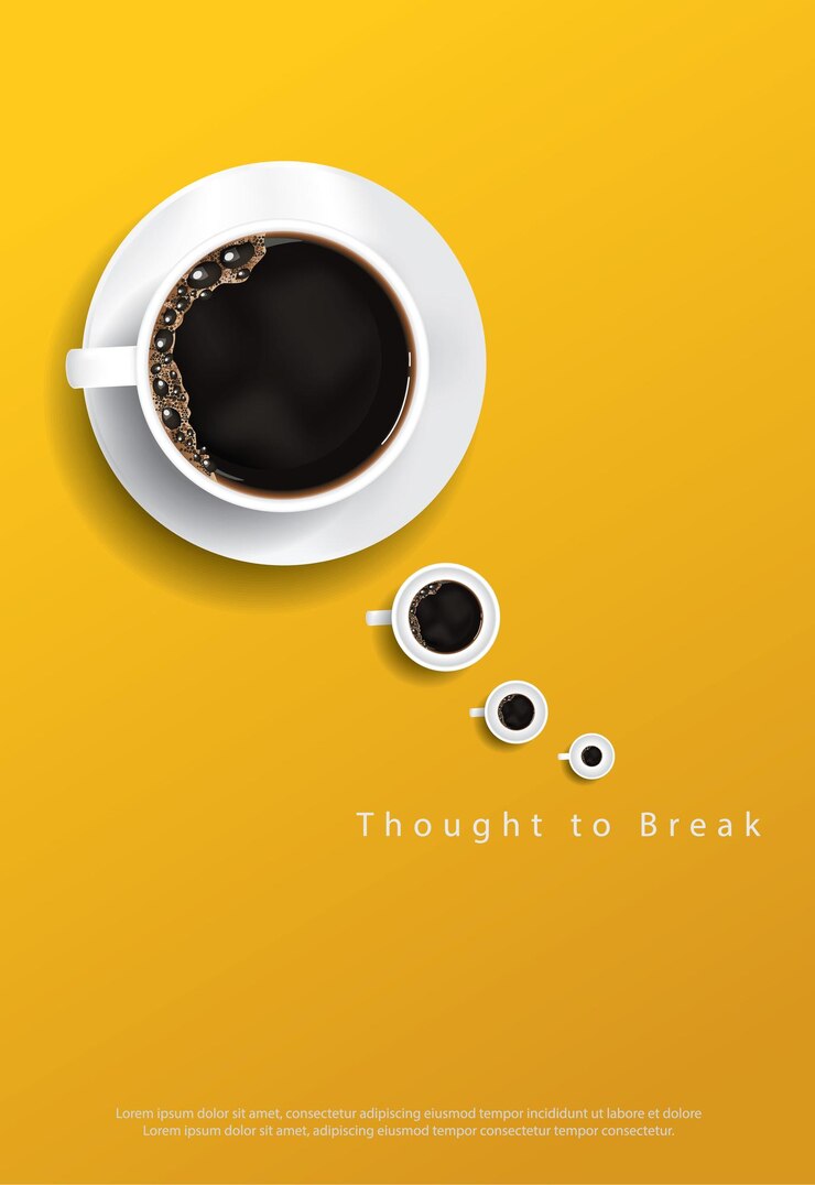 Vetor grátis coffee poster advertisement flayers ilustração vetorial