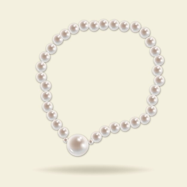 Colar de pérolas elegante
