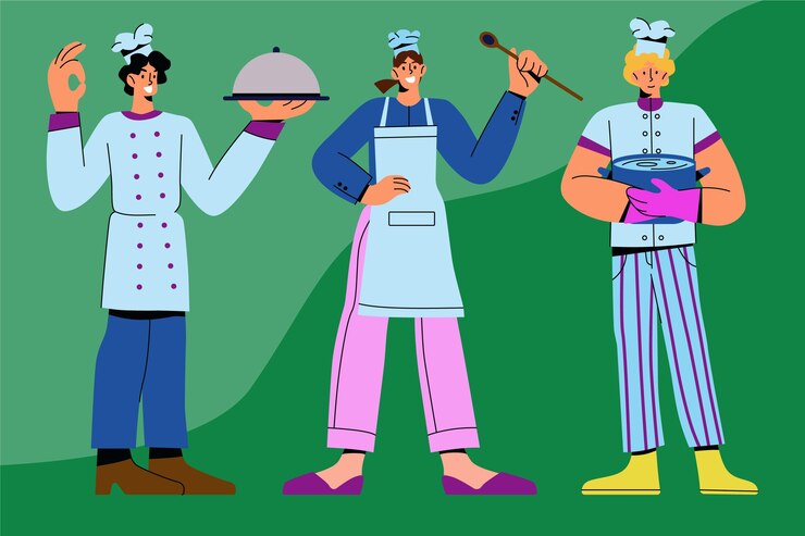 Vetor grátis coleção chef