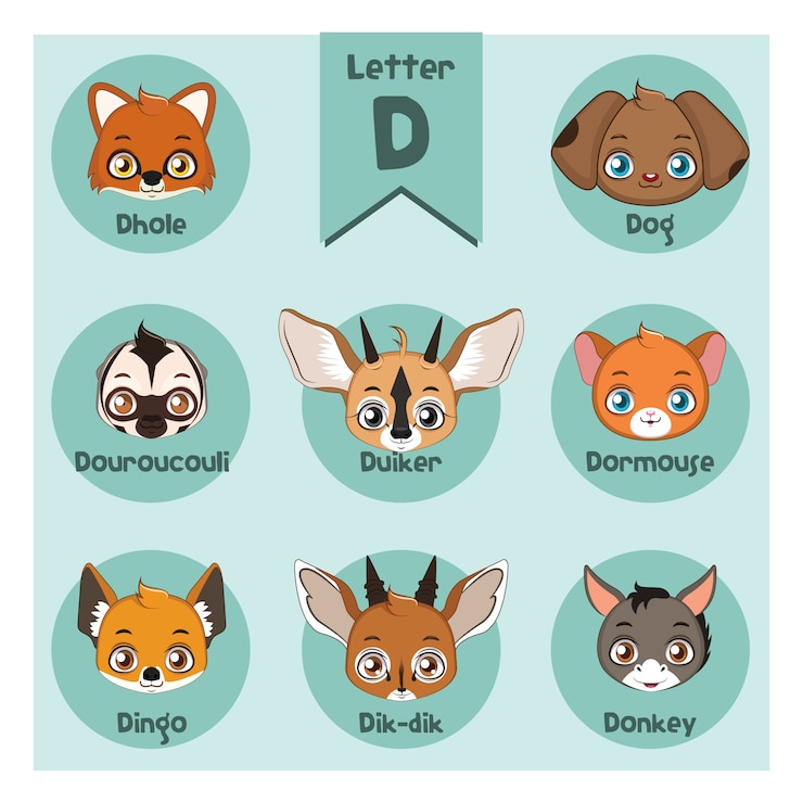 Vetor grátis coleção de animais bonitos adesivos