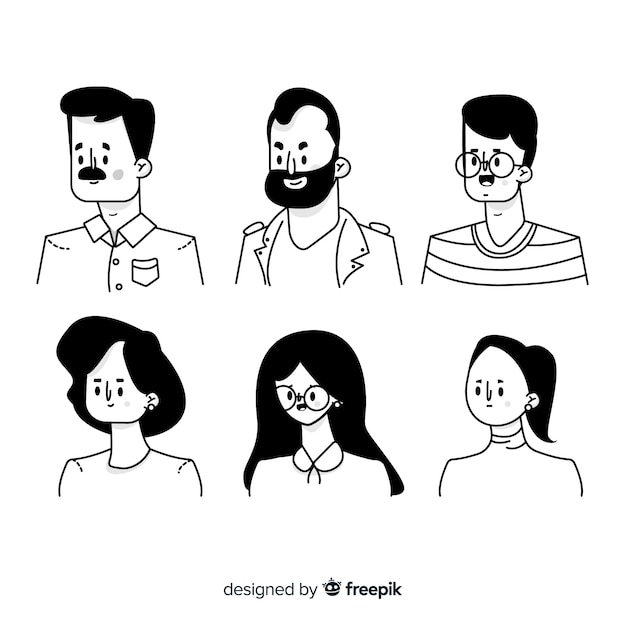 Coleção de avatar de pessoas