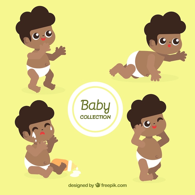 Vetores e ilustrações de Bebe negro para download gratuito