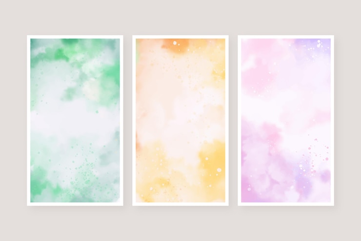 Vetor grátis coleção de capas em aquarela abstrata