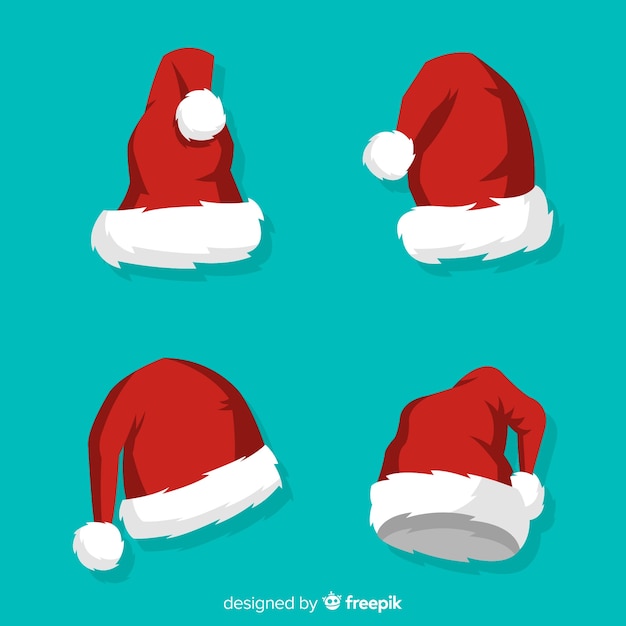 Coleção de chapéus de Papai Noel