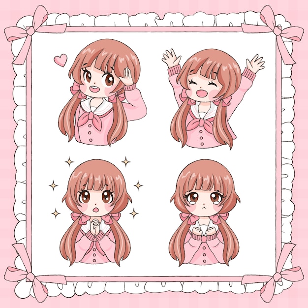 Bonecas Kawaii Fofas *W*  Bonequinhas kawaii, Kawaii, Anime chibi