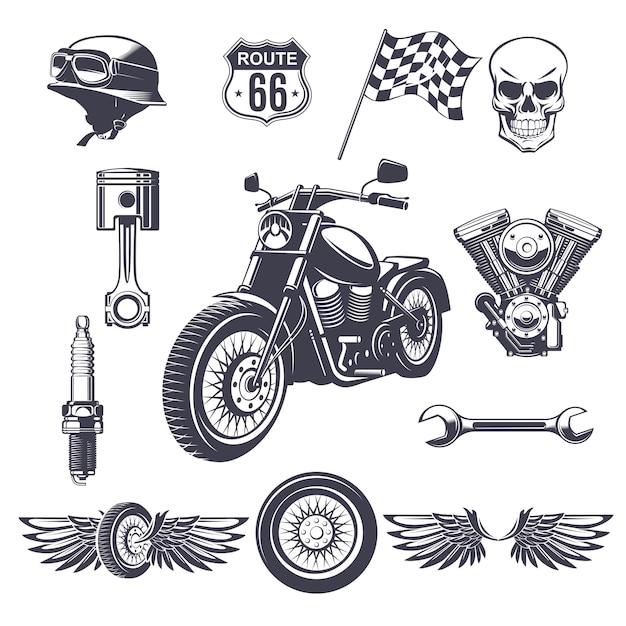 Moto Desenho Vetor EPS [download] - Designi