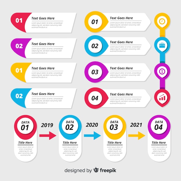 Coleção de elementos infográfico