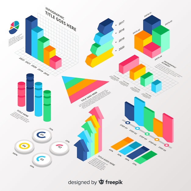 Coleção de elementos infográfico