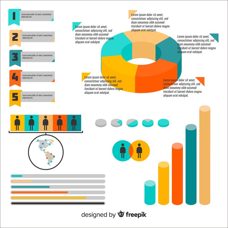 Vetor grátis coleção de elementos infográficos