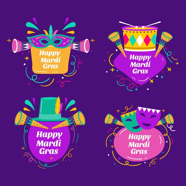 Coleção de emblemas do Flat Carnaval
