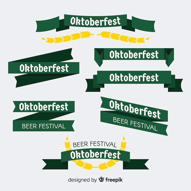 Coleção de fita ou guirlanda de oktoberfest