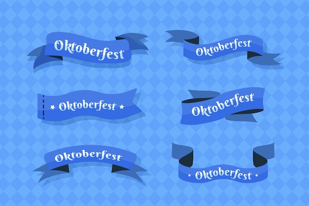 Coleção de fitas da oktoberfest